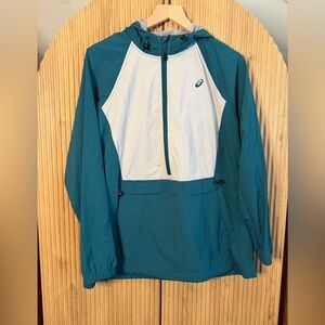 Asics Teal and White Jacket